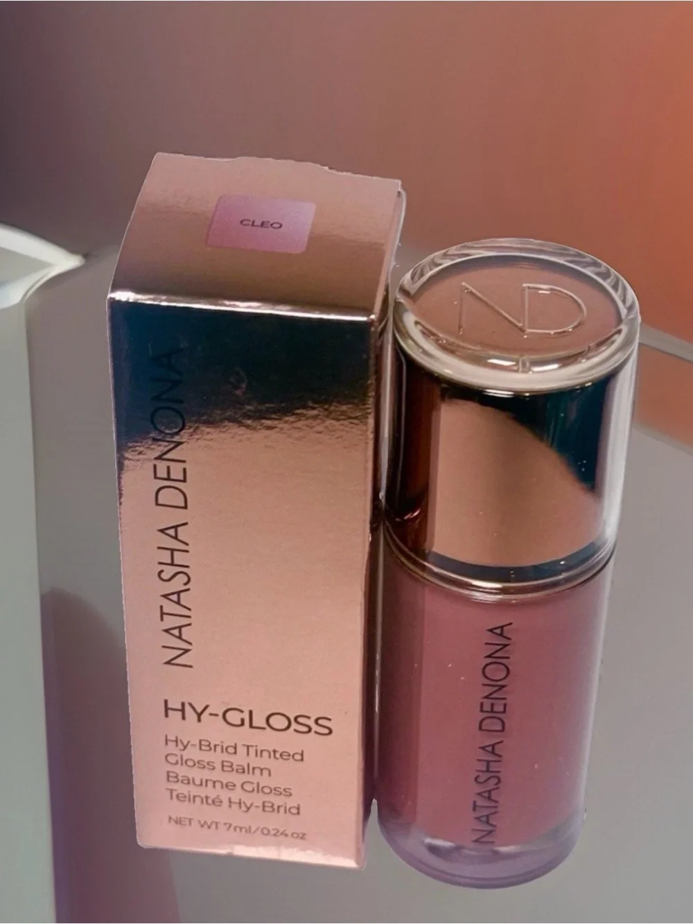 Natasha Denona HY-Gloss HY-Brid Tinted Gloss Balm in Cleo